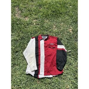 Wrangler Western Shirts Pearl Snap Mens XL Red White Black Vintage